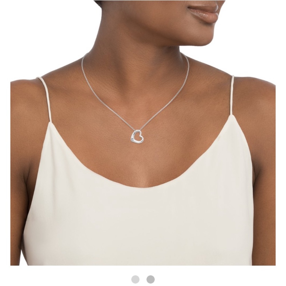 Brilliant Earth Silver Heart Diamond Pendant - Picture 2 of 3
